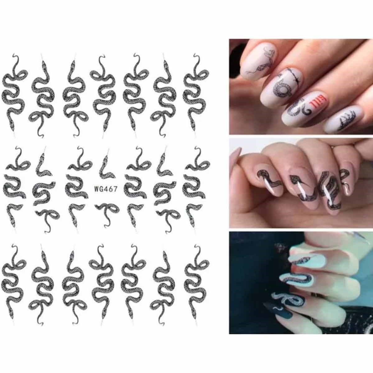 ADANİL YILAN DESENLİ STICKER WG467