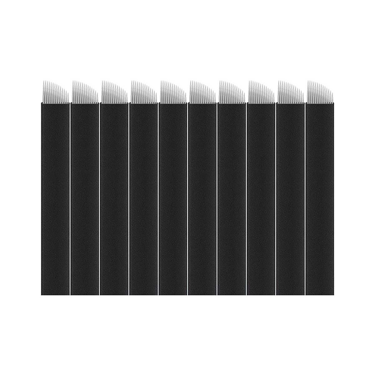 ADANİL Kalıcı Makyaj 14 Pin Microblading İğnesi 14F 10lu Paket İğne