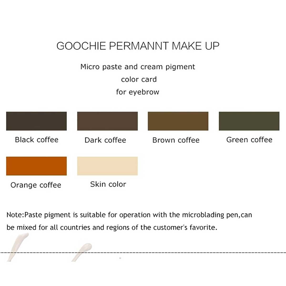 GOOCHIE KALICI MAKYAJ MİCROBLADİNG BOYA BROWN COFFEE