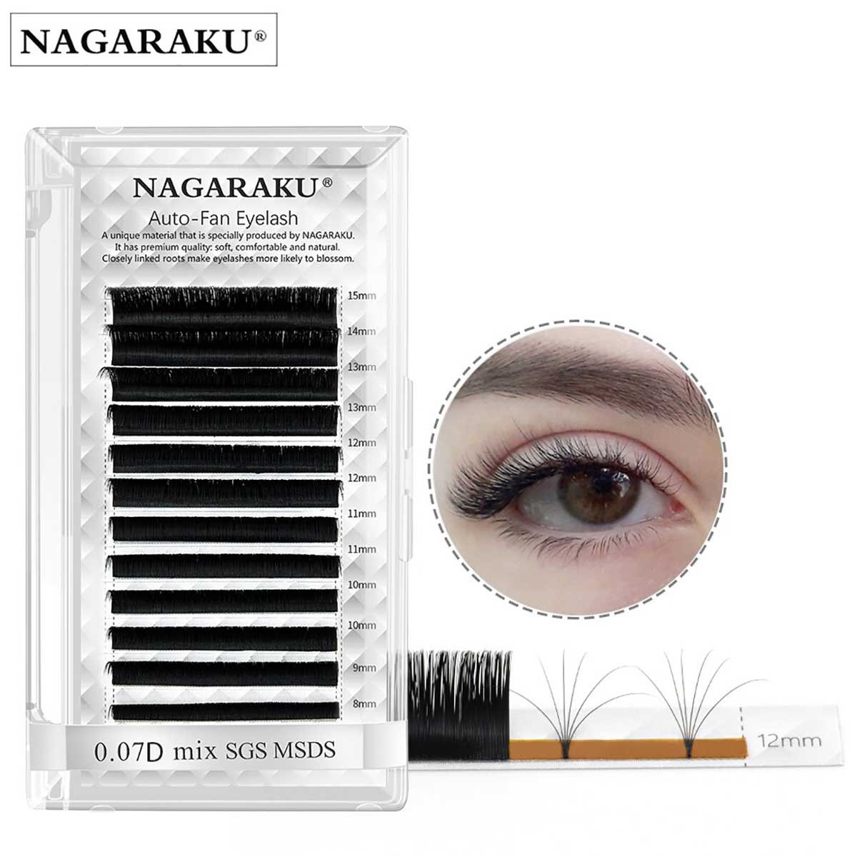 NAGARAKU AKILLI BAND İPEK KİRPİK 0.07 D MİX