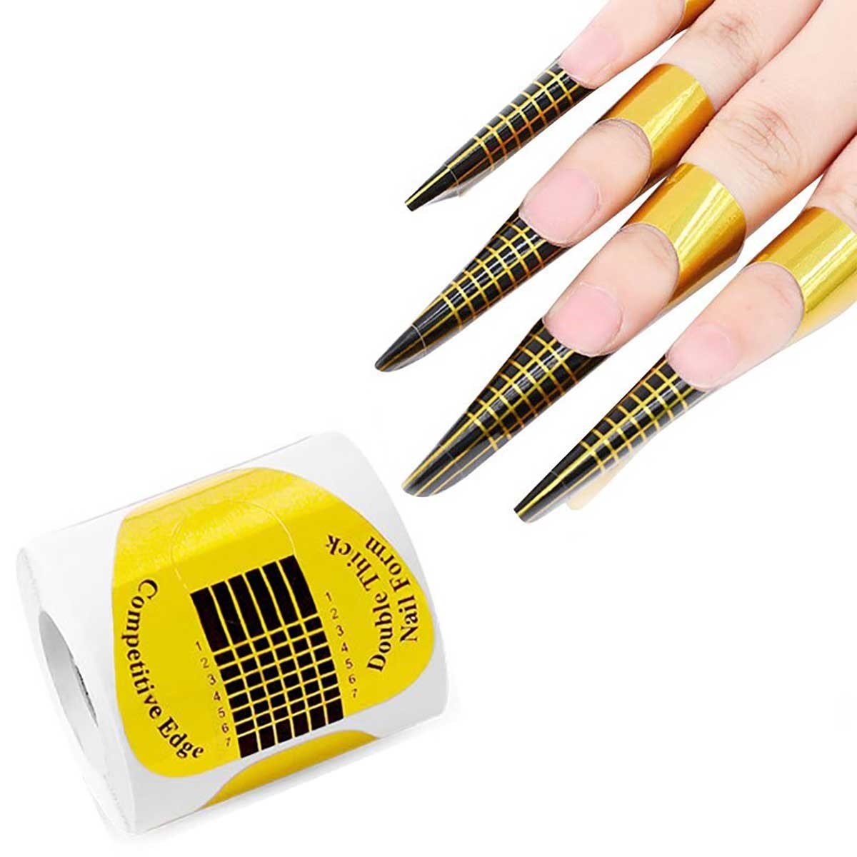 Adanil 100lü Gold Protez Tırnak Şablon Form