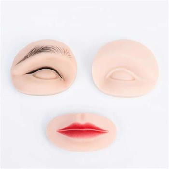 4D Kalıcı Makyaj Eğitim Mankeni Göz ve Dudak Yedekleri