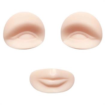 4D Kalıcı Makyaj Eğitim Mankeni Göz ve Dudak Yedekleri