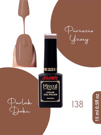 Adanil 15 ml Misyul Profesyonel Kalıcı Oje Mis-138