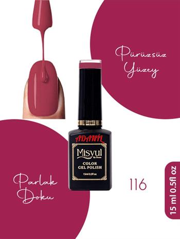 Adanil 15 ml Misyul Profesyonel Kalıcı Oje Mis-116