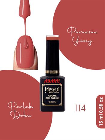 Adanil 15 ml Misyul Profesyonel Kalıcı Oje Mis-114