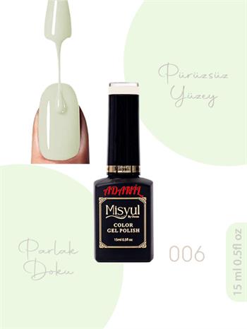Adanil 15 ml Misyul Profesyonel Buz Beyazı Kalıcı Oje Mis-006