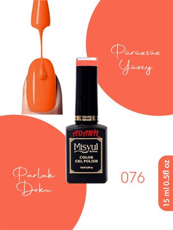Adanil 15 ml Misyul Profesyonel Kalıcı Oje Mis-076
