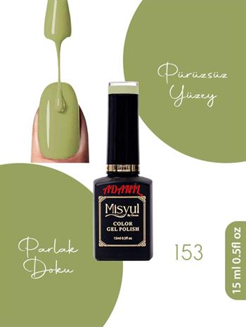 Adanil 15 ml Misyul Profesyonel Zeytuni Kalıcı Oje Mis-153