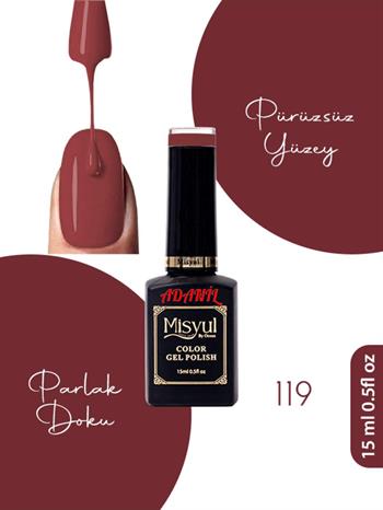 Adanil 15 ml Misyul Profesyonel Kalıcı Oje Mis-119