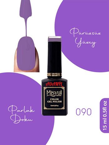 Adanil 15 ml Misyul Profesyonel Menekşe Rengi Kalıcı Oje Mis-090