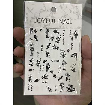 Adanil Ağaç Karga Japonca Yazılı Sticker J0-2178