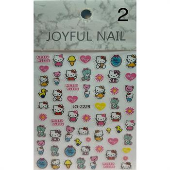 Adanil Çiçek Kalp Ördek Hello Kitty Sticker J0-2229