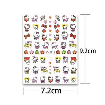 Adanil Çiçek Toka Kalp Hello Kitty Sticker J0-2218