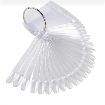 Adanil Kalıcı Oje Halka Oval Tırnak Kartela 50li Şeffaf