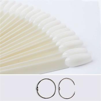 Adanil Kalıcı Oje Halka Oval Tırnak Kartela 50li Kemik