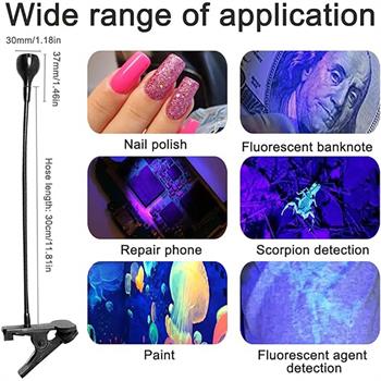 Adanil Kalıcı Oje Protez Tırnak Kıskaçlı UV Led Kurutucu Poly Jel Kalıcı Oje Jel Tips Kurutma İçin Taşınabilir UV Led Kıskaçlı Kurutucu