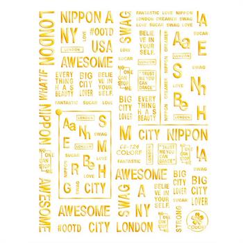 Adanil London NY Şehir Yazılı Sticker DH-045