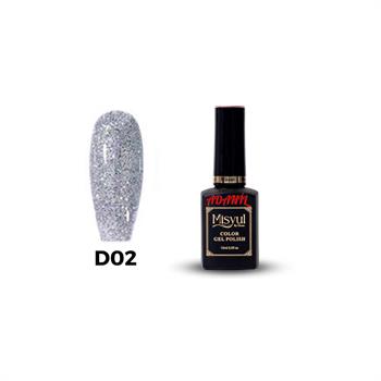 Adanil Misyul Gümüş Disko Işıkta Parlayan Kalıcı Oje D02