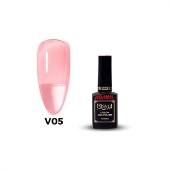 Adanil Misyul Vitröz Cam Saydam Pembe Kalıcı Oje V05