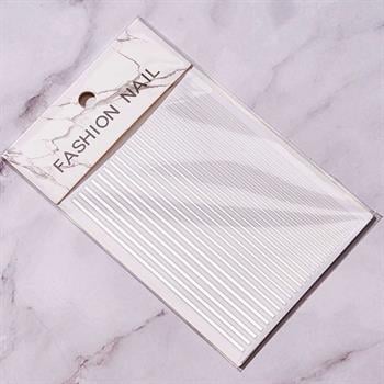 Adanil Nail Art Kendinden Yapışkanlı Şerit Sticker Gümüş