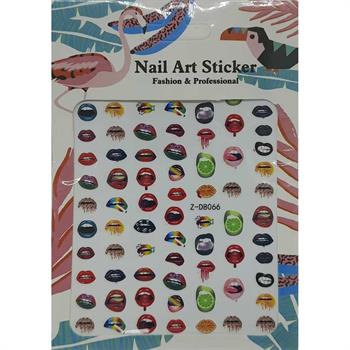 Adanil Renkli Dudak Sticker Z-D8066