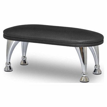 ADANİL Siyah Manikür Sehpası Krom Ayaklı