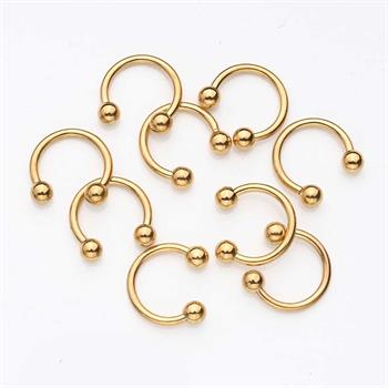 Adanil Tırnak Piercingi Nail Art Süsleme Piercing Altın 1 Adet