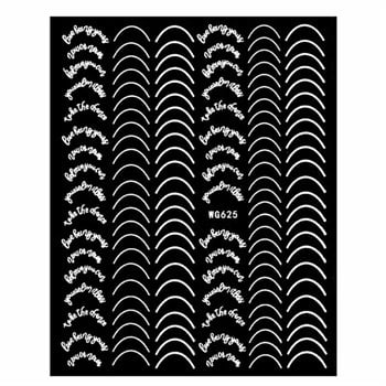 ADANİL BEYAZ OVAL FRENCH STICKER WG625