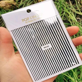 ADANİL SİYAH ŞERİT STICKER WG430