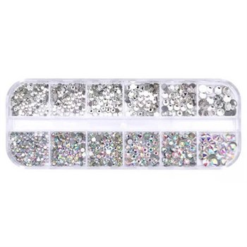 ADANİL SWAROSKİ TIRNAK SÜSLEME TAŞ SETİ - 12Lİ KUTU