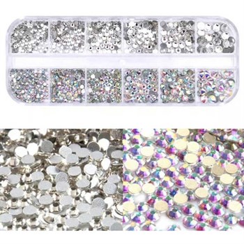 ADANİL SWAROSKİ TIRNAK SÜSLEME TAŞ SETİ - 12Lİ KUTU