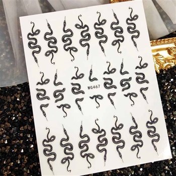 ADANİL YILAN DESENLİ STICKER WG467