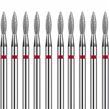 Adanil 10LU ATEŞ KIRMIZI ELMAS FREZE UÇ