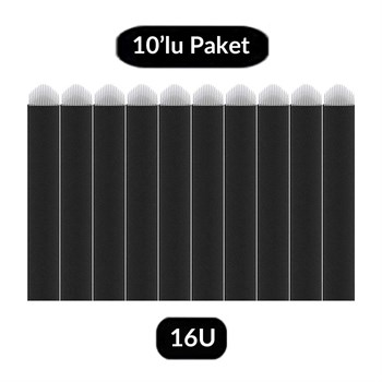 ADANİL Kalıcı Makyaj 16 Pin Microblading İğnesi 16U 10lu Paket İğne