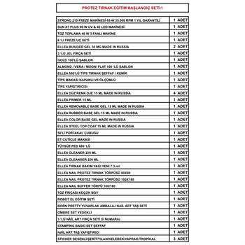 ADANİL PROTEZ TIRNAK EĞİTİM SETİ 1