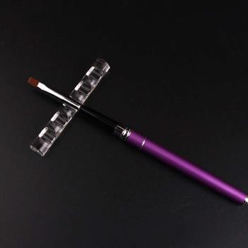 Kalıcı Oje Protez Tırnak Fırçası Tutma Aparatı Şeffaf