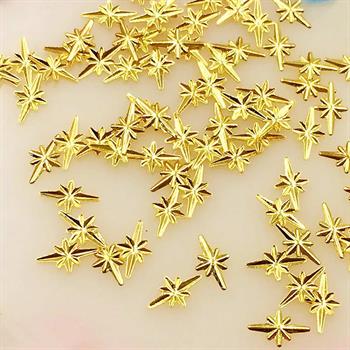 Kutup Yıldızı Altın Renk 50 Adet Kutup Yıldızı Tırnak Süsleme Nail Art