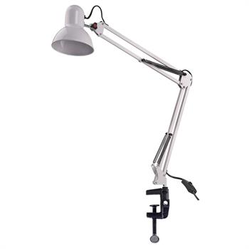 Mengeneli Masa Lambası Beyaz Esnek Ayarlanabilir 360 Derece Dönebilen Güzellik Salonu Lambası
