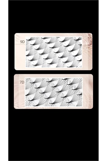 Nagaraku 9D Hazır Volüm İpek Kirpik 0,07 mm C Mix 9–15 mm