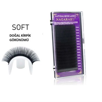 NAGARAKU İPEK KİRPİK C KIVRIM 0,15 KALINLIK - 12 MM UZUNLUK