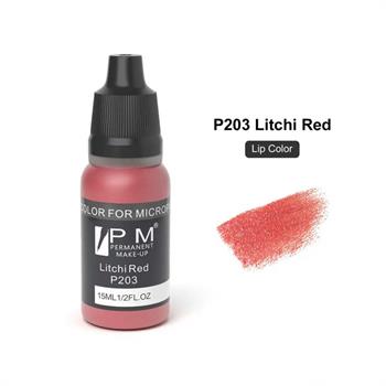 Permanent Makeup Litchi Meyve Kırmızısı Kalıcı Makyaj Pigmenti PM 203 Litchi Red
