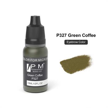 Permanent Makeup Yeşil Kahverengi Kalıcı Makyaj Pigmenti PM 327 Green Coffee