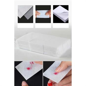 Protez Tırnak Kalıcı Oje Uygulamalarında kullanılan Tüysüz Peçete - 600lü Paket Beyaz