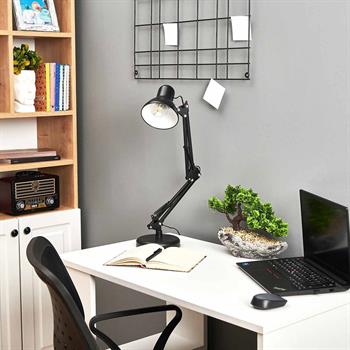Protez Tırnak Masa Lambası Siyah Esnek Ayarlanabilir 360 Derece Dönebilen Güzellik Salonu Lambası