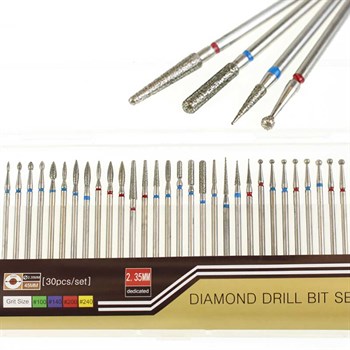 RUS ELMAS FREZE UÇ SETİ 30LU