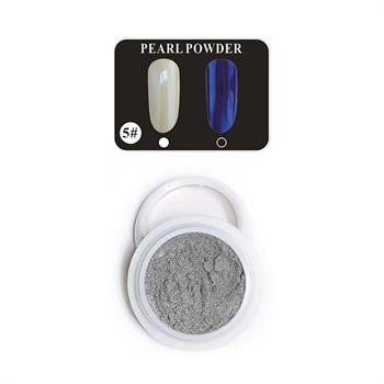 Tırnak Glitter İnci Tozu Manikür Tırnak Tozu No 5 Aplikatörlü