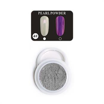 Tırnak Glitter İnci Tozu Manikür Tırnak Tozu No 4 Aplikatörlü