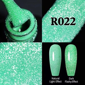 UR SUGAR REFLECTİVE FLUORESCENT GEL KARANLIKTA PARLAYAN SİMLİ KALICI OJE R022