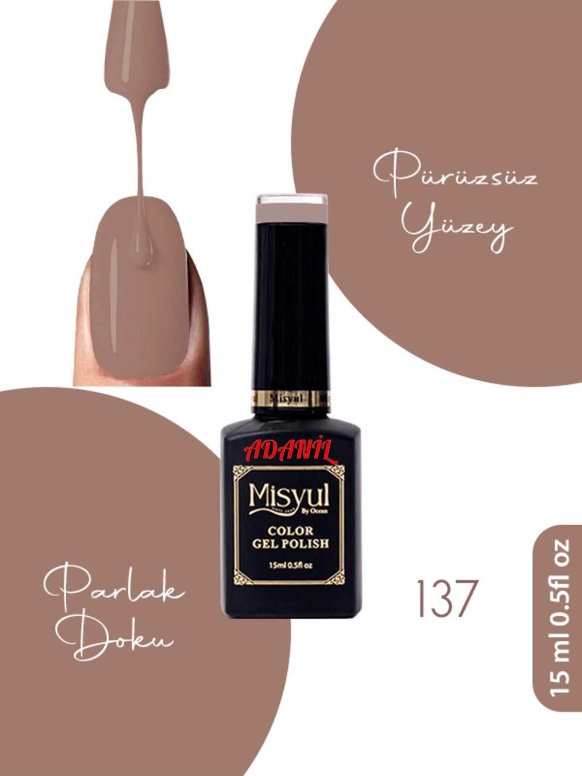 Adanil 15 ml Misyul Profesyonel Kalıcı Oje Mis-137 - ADANİL-MİSYUL-PRO-KALICI-OJE-MİS-137